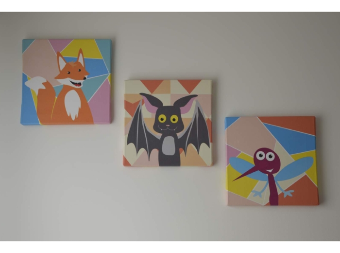 Przedszkole: Grafika do obrazu na płótnie (canvas): portret Bóbr