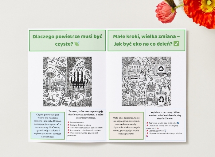 Kolorowanki edukacyjne. Zwierzęta. Rośliny. Ekosystemy.