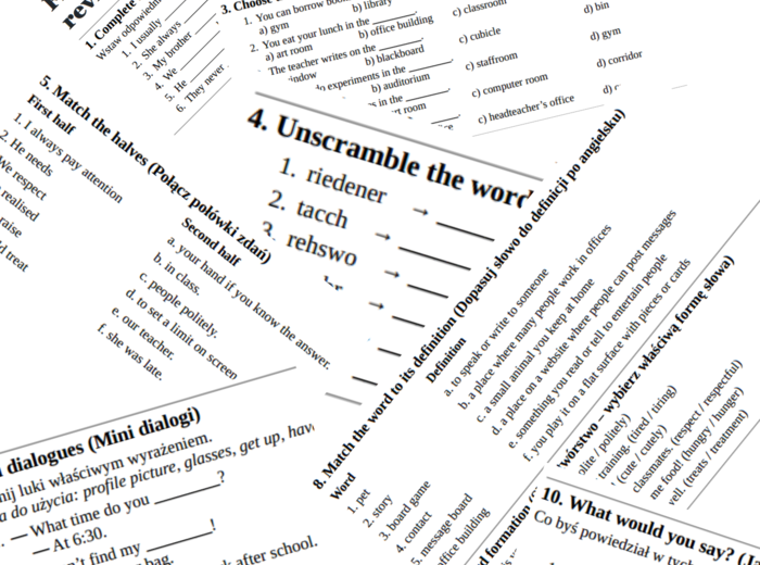 Flash 5 – Module 1 – vocabulary revision