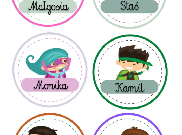 Etykiety - Superbohaterowie