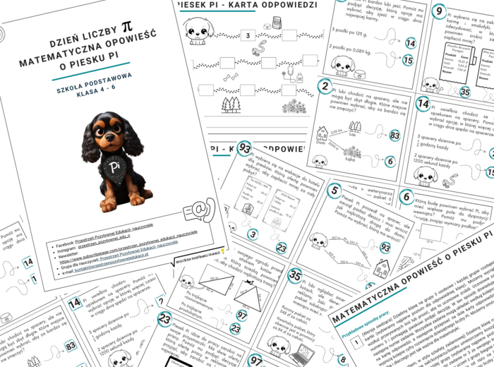 Matematyczna opowieść o piesku Pi (klasa 4-6)