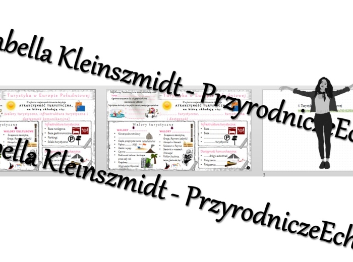 Minizestaw na temat „Turystyka w Europie Południowej”– sketchnotka + karta pracy w power point + gratisowy link do prezentacji multimedialnej niekomercyjnej wykonanej w genial.ly do indywidualnego pobrania i użycia do celów niekomercyjnych. Geografia 6, 