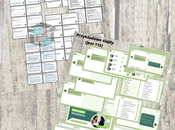 EVERY DAY ENGLISH: KARTY KONWERSACYJNE + PREZENTACJA