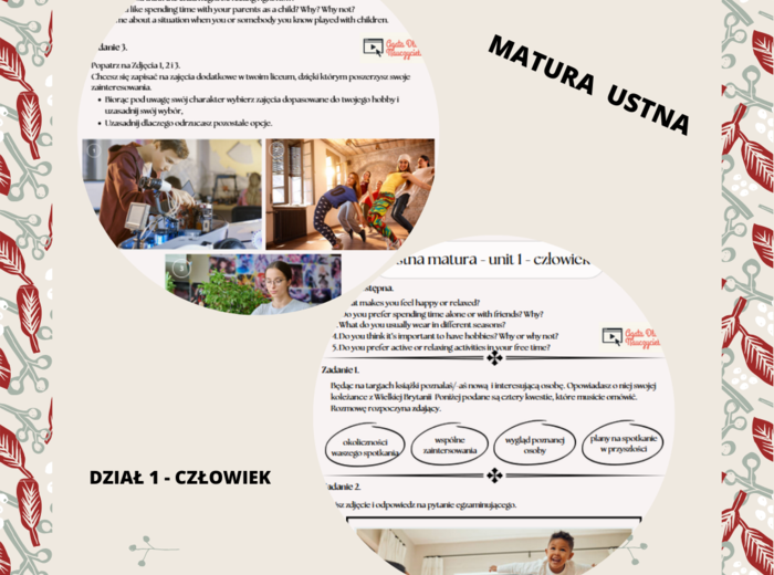 Matura Ustna - człowiek