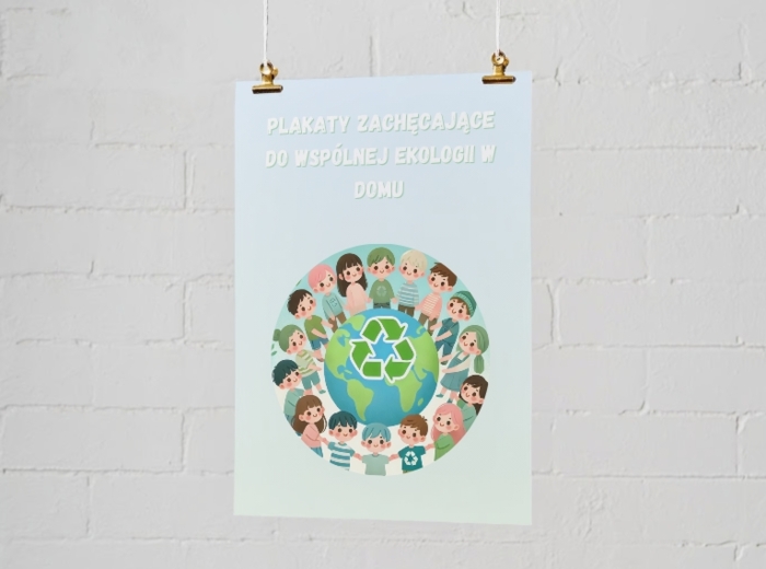 Plakaty zachęcające do ekologii w domu. Jak oszczędzać wodę? Segregacja odpadów