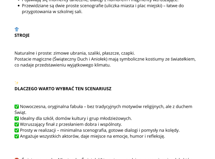 PAKIET 3 SCENARIUSZY NA JASEŁKA 🎄(klasy 4-8)