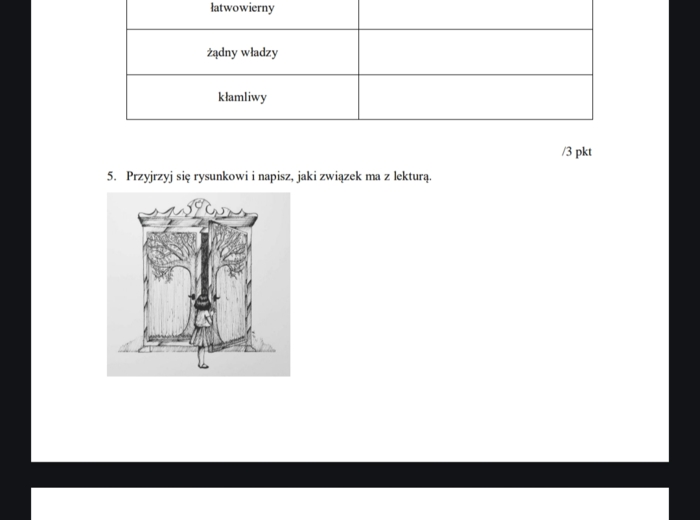 Kartkówka z treści lektury "Opowieści z Narnii"