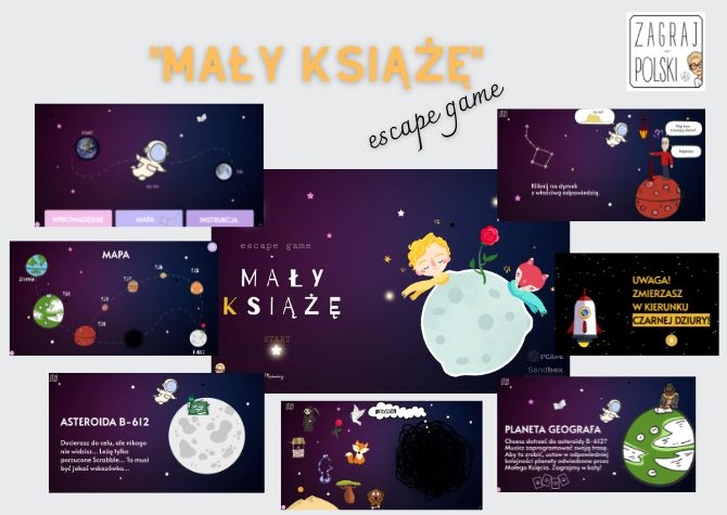 Wirtualny escape room - "Mały Książę" A. de Saint-Exupéry