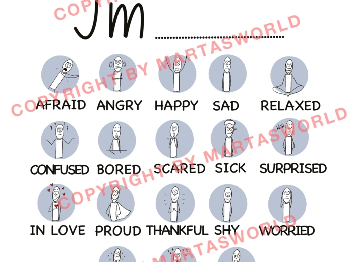 🌟 **"Feelings & Emotions" – edukacyjny materiał wizualny!** 🌟