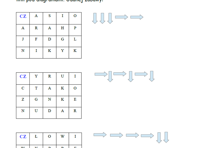 Zaszyfrowany labirynt - zabawy logopedyczne i nauka czytania