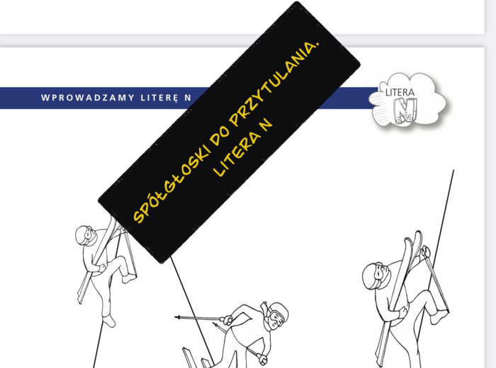 Spółgłoski do przytulania. Poznawanie liter przez zmysły, wrażenia i zabawę. Monografia litery N