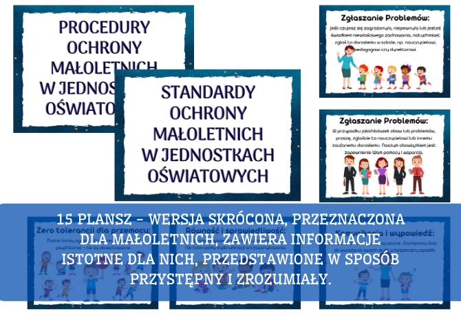 Standardy / Procedury Ochrony Małoletnich - gazetka - przedszkole w wersji edytowalnej