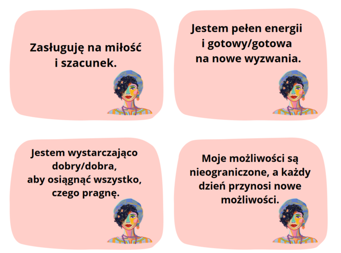 Afirmacje, pozytywny wpływ