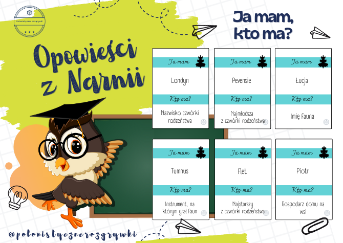 Opowieści z Narnii. Ja mam, kto ma? Gra dydaktyczna