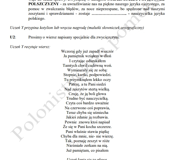 Dzień Nauczyciela. Oskary