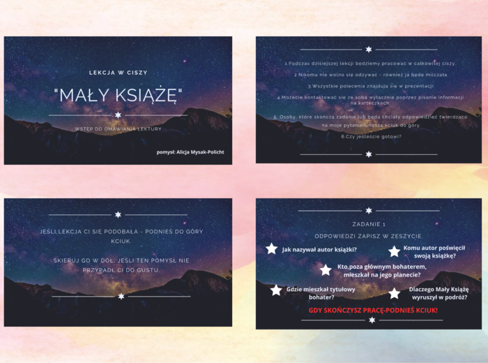 "Mały Książę"-lekcja w ciszy.