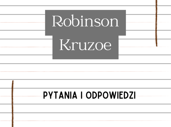 Robinson Crusoe – Daniel Defoe | Karty do lektury
