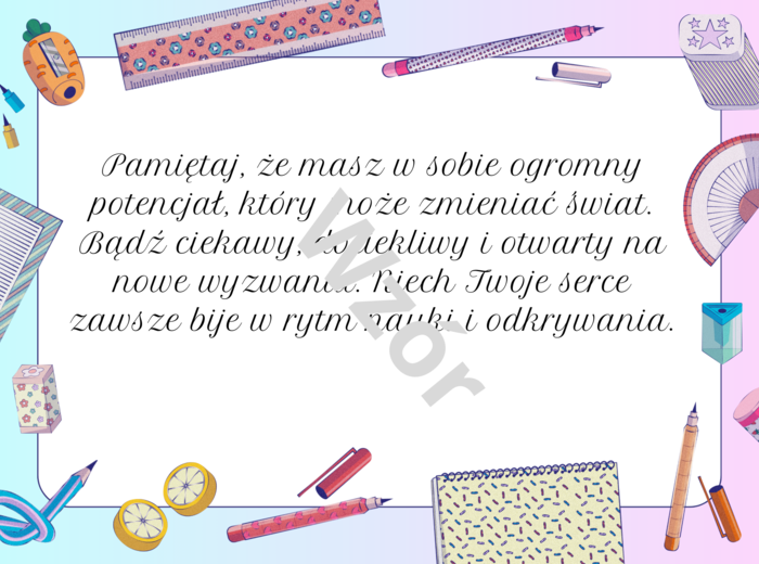 Zakończenie roku szkolnego- zakładki, wkładki do książek, dyplomy, sentencje