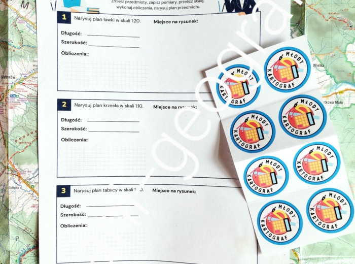 Rysowanie planu przedmiotów - karta pracy