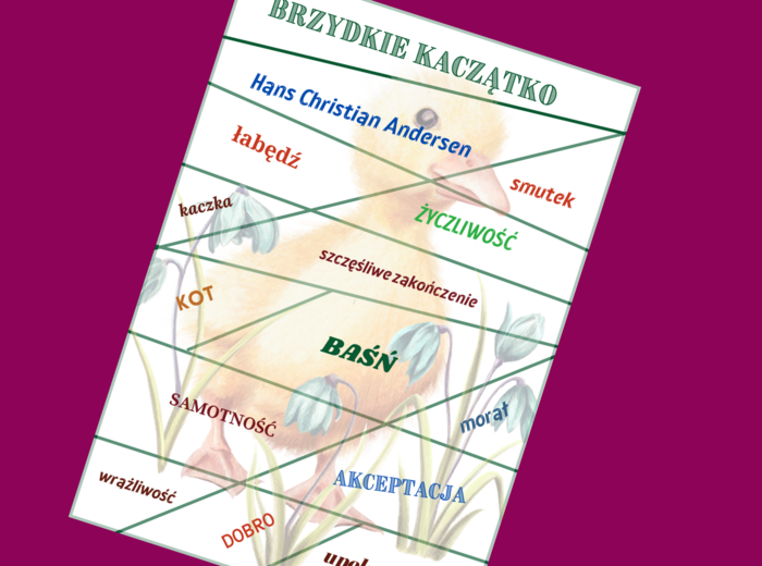 "BRZYDKIE KACZĄTKO" - baśń - puzzle