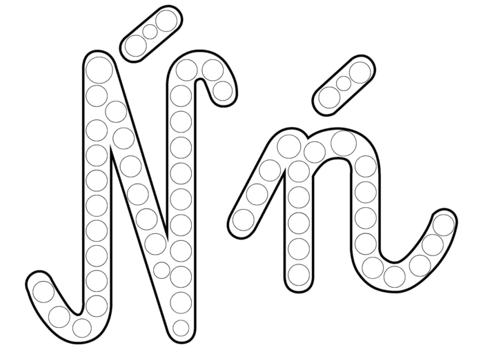 Alfabet - szablony do plasteliny lub farby