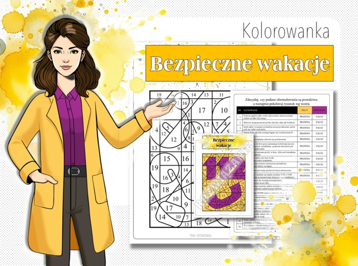 Lekcja wychowawcza. Zajęcia z wychowawcą. Klasa 4,5,6,7,8. Kolorowanka. Karta pracy. Zadanie.