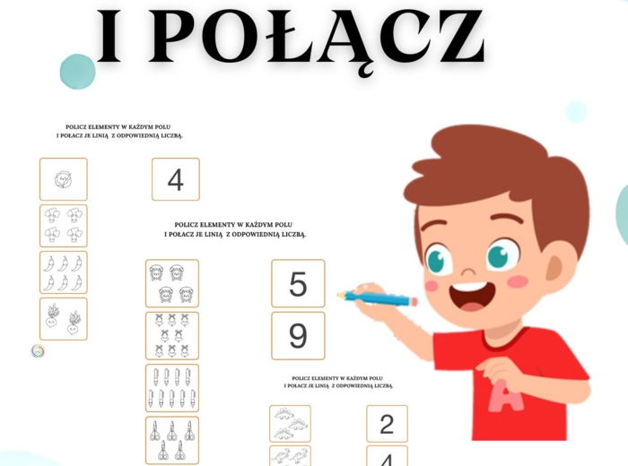 "POLICZ I POŁĄCZ" – EDUKACYJNE ARKUSZE PEŁNE ZABAWY I NAUKI