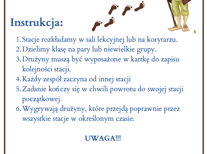 "Hobbit" - stacje zadaniowe (lekcja w ruchu)