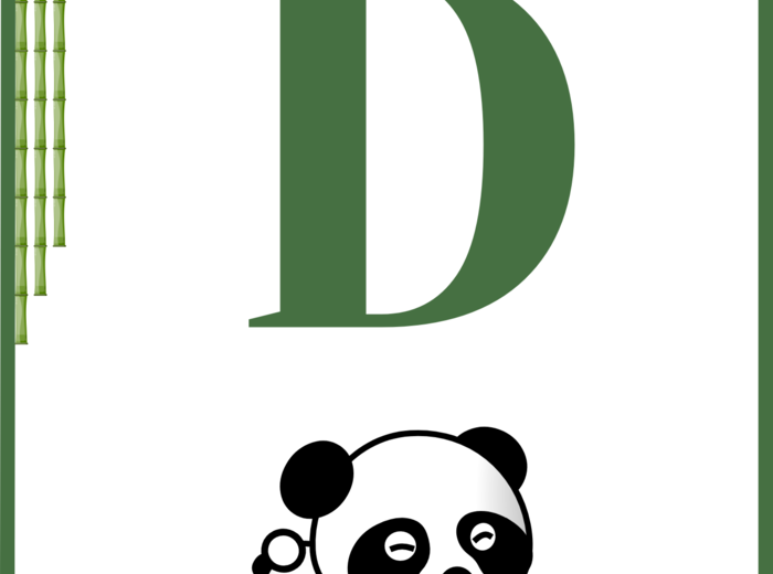 DZIEŃ PANDY – girlanda – napis – gazetka – wersja 1