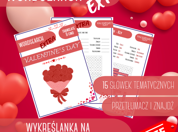 Wykreślanka EXTRA - Valentine's Day