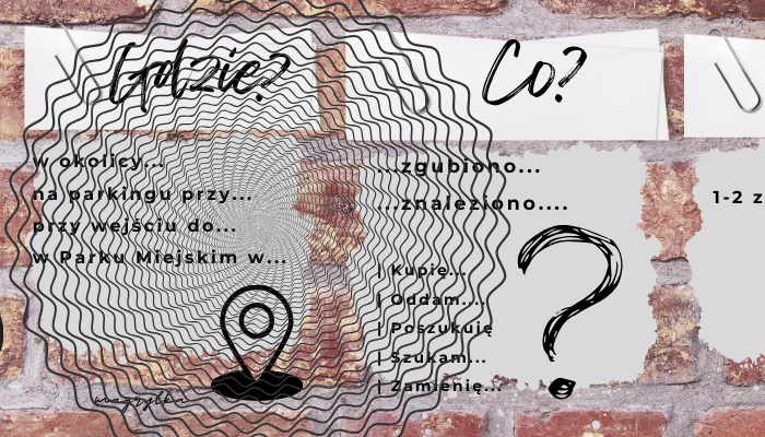 Ogłoszenie. Zakładka do wydrukowania/zalaminowania