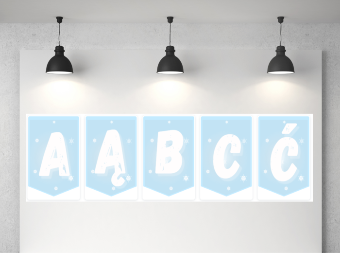 Zima dekoracja na gazetkę