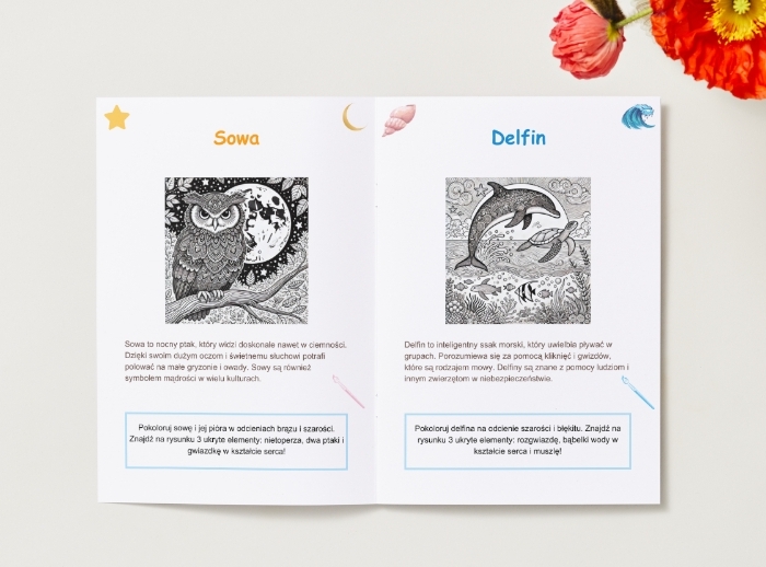 Kolorowanki. Zwierzęta