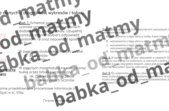 W 10 tygodni do E8 – E8 matematyka – Powtórki na MAXA (dział 9)