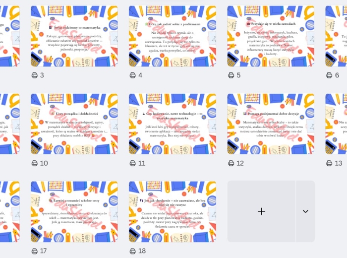 „A po co mi ta matma?” – zestaw plansz na gazetkę ścienną