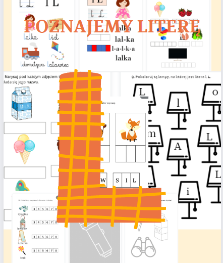 Poznajemy literę L - 40 stron