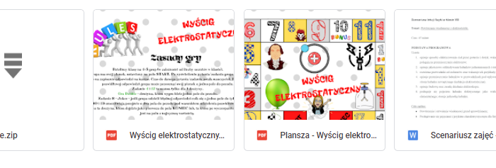 Elektrostatyczny wyścig - gra
