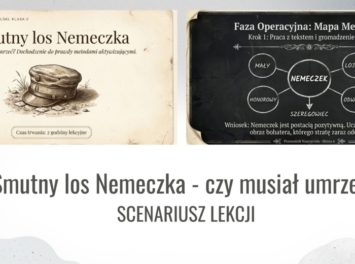 Zestaw do lektury "Chłopcy z Placu Broni" | Scenariusz + karty pracy | Smutny los Nemeczka – czy musiał umrzeć?