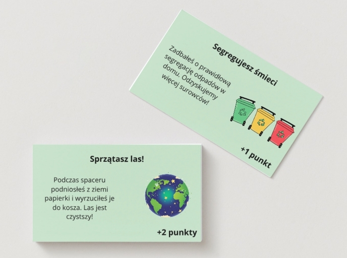 Gra planszowa. "Ekologiczny wyścig". Edukacja przedszkolna i wczesnoszkolna. Dobre i złe praktyki.