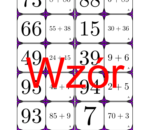 Domino - Dodawanie do 100 | matematyka