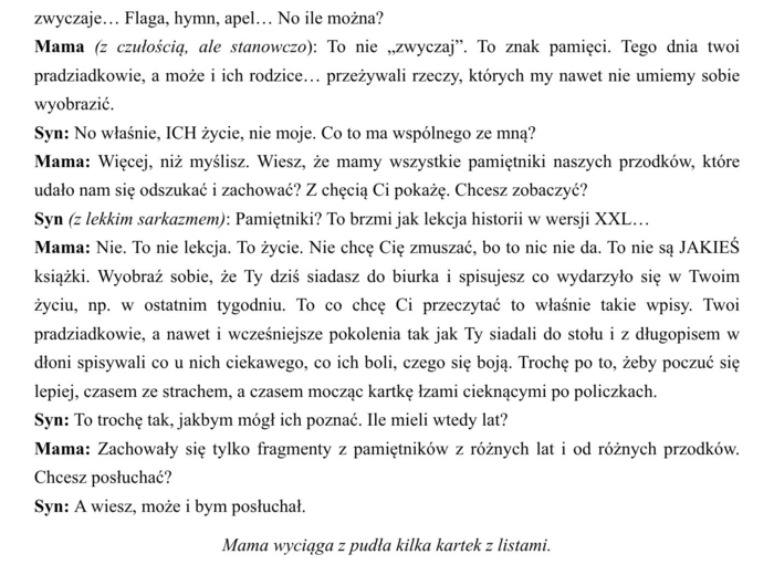 "Pamiętnik naszej wolności"- scenariusz patriotyczny dla uczniów szkół podstawowych i ponadpodstawowych