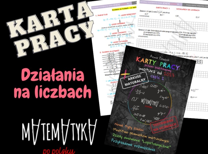 KARTA PRACY - DZIAŁANIA NA LICZBACH