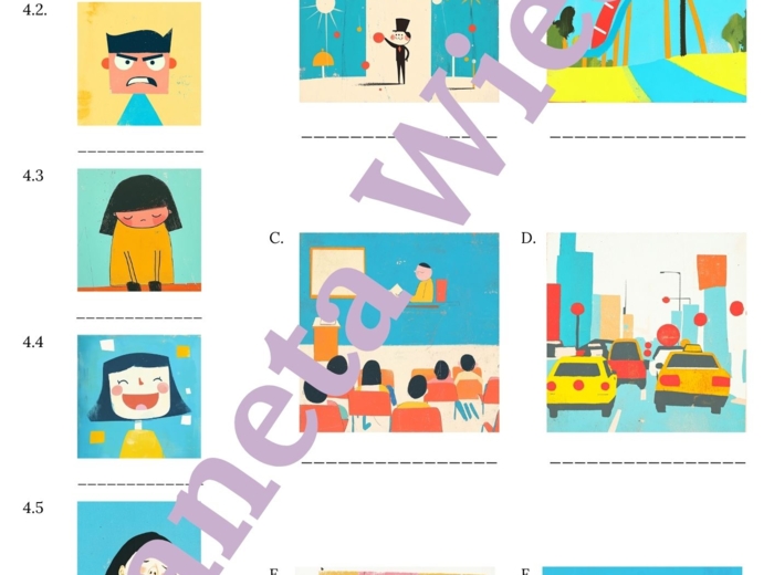 PRZYMIOTNIKI (EMOCJE)– Zbiór zadań do egzaminu ósmoklasisty z języka angielskiego. Poziom A2/A2+ – przymiotniki opisujące uczucia i emocje, ćwiczenia: końcówki -ing/-ed, przymiotniki zaprzeczające (unamused, unexciting), wypełnianie luk w tekście, tworze