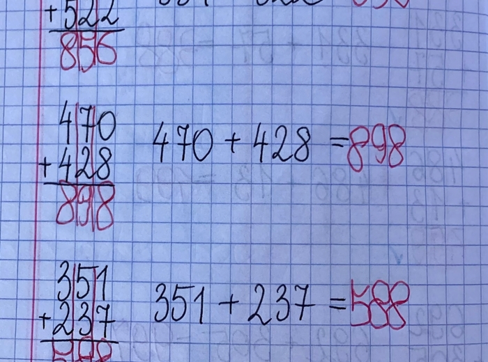 Lekcja 3 - program nauczania „DIY Matematyka w I - III” / zeszyt część 1, dodawanie pisemne bez przenoszenia