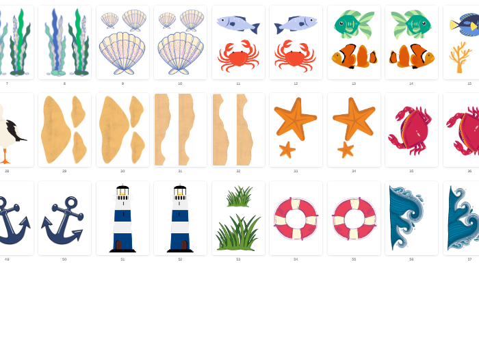 Wakacyjne dekoracje - możliwość drukowania dwustronnie