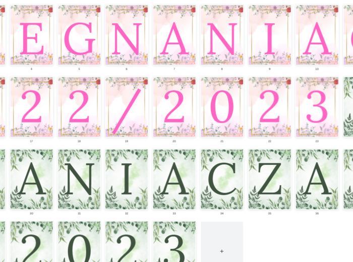 POŻEGANIA CZAS - DWA MOTYWY GIRLAND