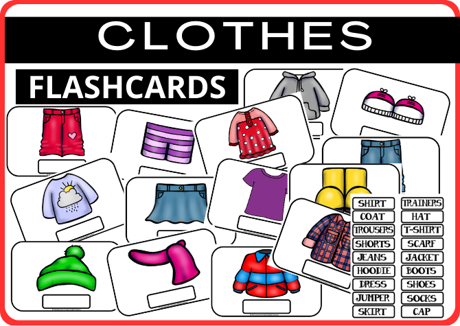 CLOTHES - FLASHCARDS