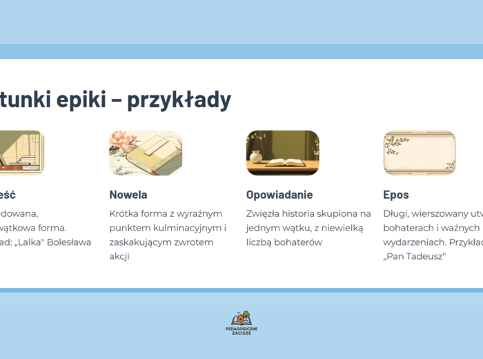 EGZAMIN ÓSMOKLASISTY Rodzaje literackie: Epika, Liryka, Dramat – musisz je rozpoznać!