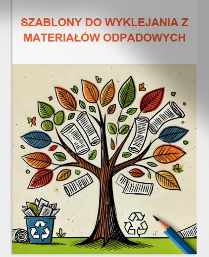 Wyklejanie z materiałów odpadowych. Drzewo z gazet. Sowa z nakrętek. Mandala