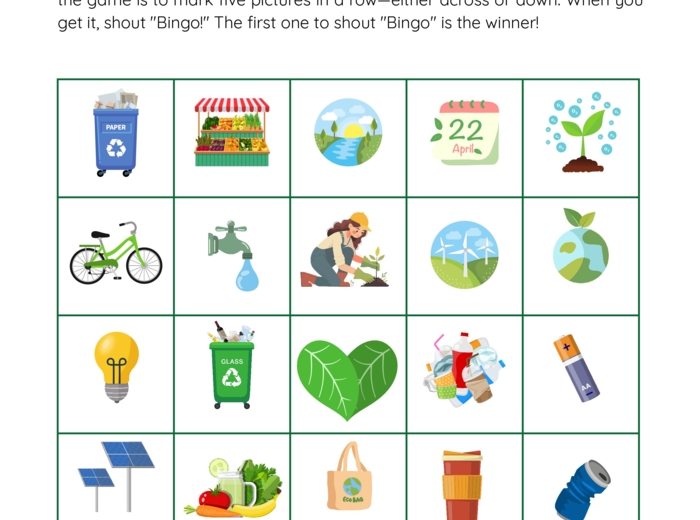 Earth Day, Ecology - Bingo